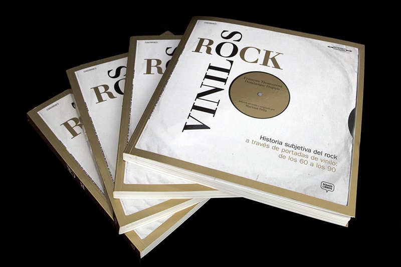Vinilos Rock. Diseño de Libro de Pedro Franquet Creativity